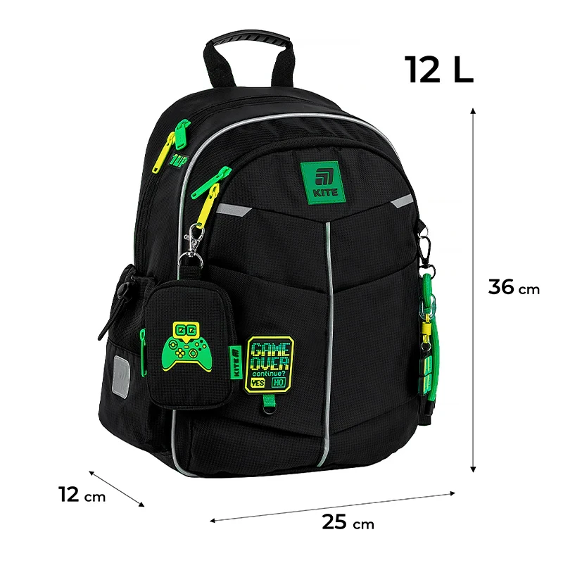 Рюкзак Kite Education Game Over K25-771S-4
