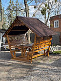 Дерев'яна альтанка, розбірна (на 8 людей) "Люкс", фото 9