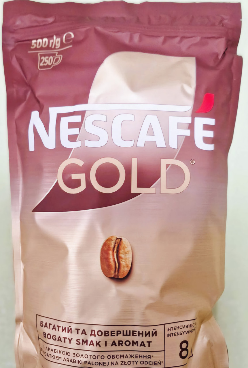 ОРИГІНАЛ! Кава розчинна Nescafe Gold 500г