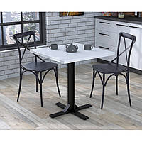 Стіл барний Картер Loft Design, 70х70 см. білого  кольору