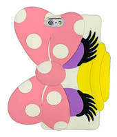 Силіконовий чохол для iPhone SE/5S/5 - Качечка з бантом