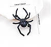Брошка "Павук чорний", елегантна брошка для костюма, броша шпилька, інтер'єр, фото 2