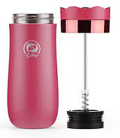 Френч прес термочашка 320 мл. French Coffee Press iCafilas Red