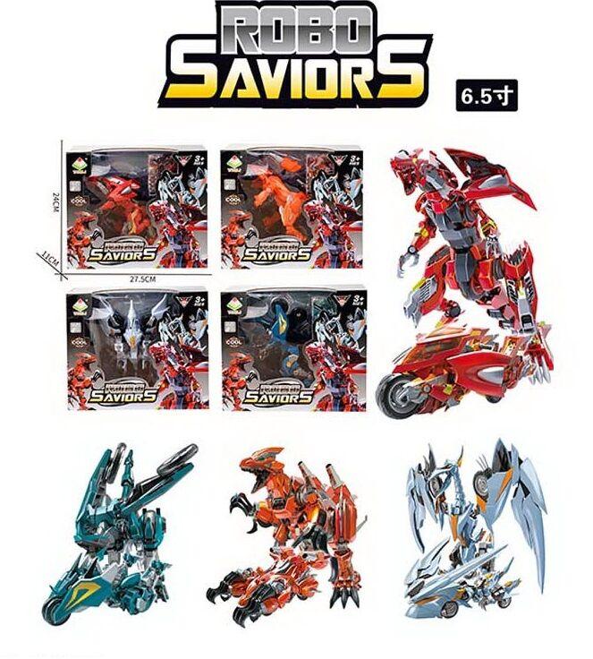 Трансформер DJW 136-6 (36) 4 види, трансформується у мотоцикл, в коробці, ВИДАЄТЬСЯ МІКС, фото 1