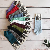 Шкарпетки жіночі Топ Тапкороткі різнокольорові, 23-25 (37-40),12 пар