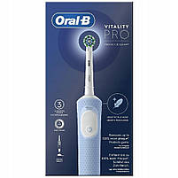 Електрична зубна щітка Oral-B Vitality Pro D103 Голуба + додатки, фото 3