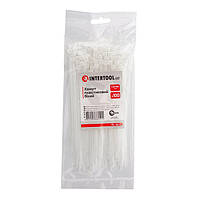 Хомут пластиковий 3,6*150 мм, білий, 100 од. INTERTOOL TC-3615