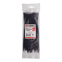 Хомут пластиковий 3,6*200 мм, чорний, 100 од. INTERTOOL TC-3621