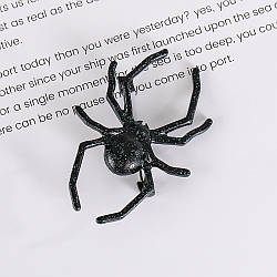 Брошка "Павук чорний", елегантна брошка для костюма, броша шпилька, інтер'єр