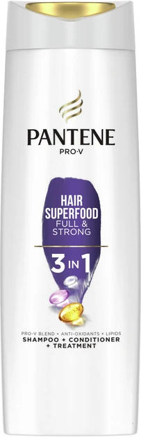 Шампунь Pantene "Hair Superfood 3 в 1" (360мл.)