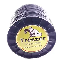Волосінь мотокоси TRÉSZER 3,3 мм, 185 м зірочка