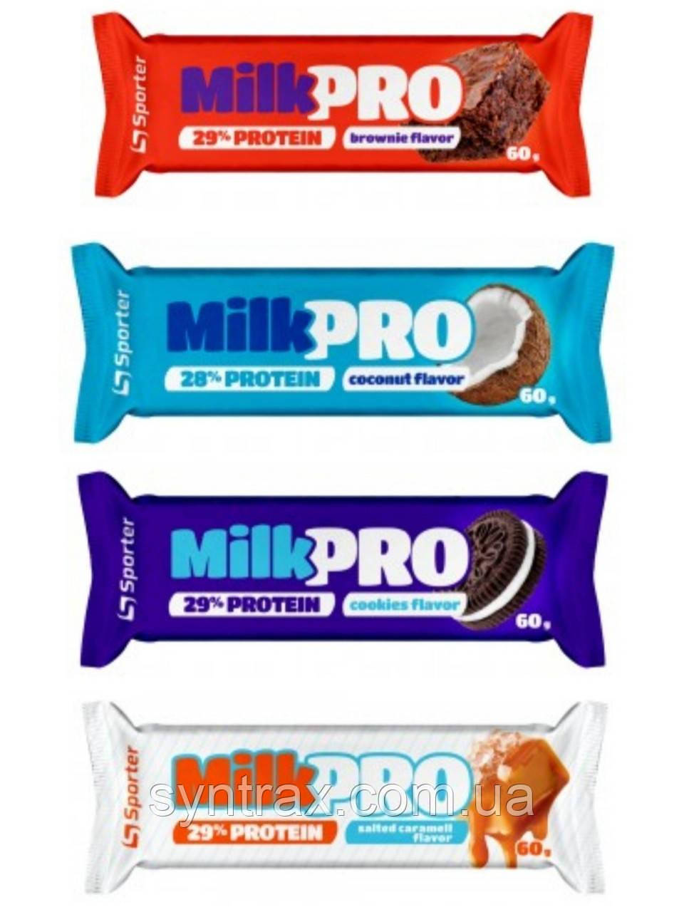 Sporter Milk Bar 60 g , протеїнові баточики