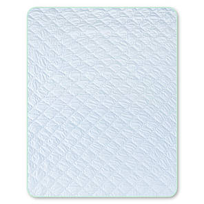 Блакитна літня євроковдра 200х210 см однотонна стьобана мікрофібра / холофайбер, фото 2