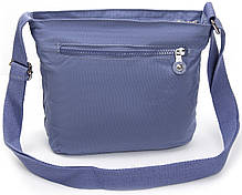 Сумка через плече жіноча синій тканинна полотняна кросс боді на один відділ на блискавці Jielshi 1916, фото 5