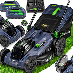 Газонокосарка акумуляторна Wuber + 2 акумулятори 6Аг (Польща)