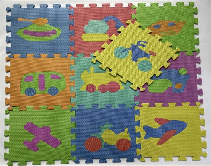 Килимок-пазл C 68884 (24) 10 елементів, 30х30 см, у плівці, фото 1