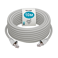 Вита пара CAT5e 10 м LAN UTP Pavlysh, до 1 Гбіт/с Сірий