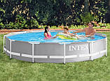 Каркасний басейн Intex 26716 (99*366 см., об'єм: 8592 л., фільтр 2006 л/год, драбина), фото 3