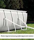 Каркасний басейн Intex 26790 (122*200*400 см., об'єм: 8418 л., фільтр2006 л/год, драбина), фото 4