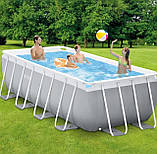 Каркасний басейн Intex 26790 (122*200*400 см., об'єм: 8418 л., фільтр2006 л/год, драбина), фото 3