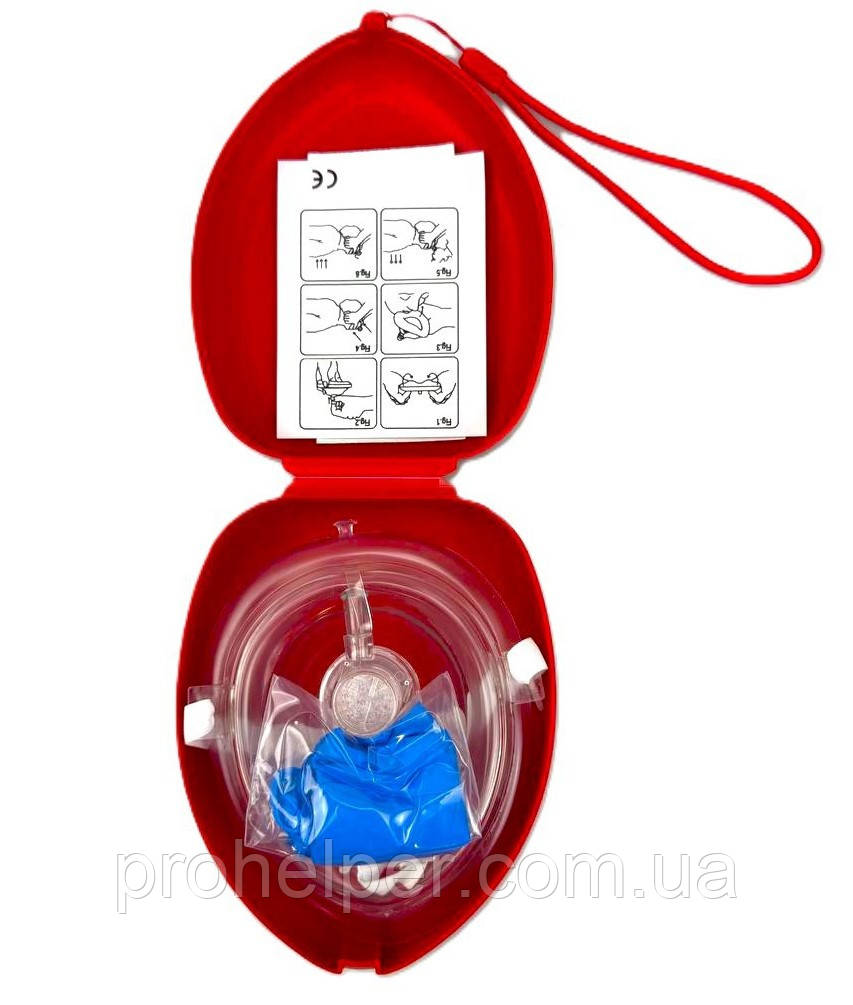 Маска для штучної вентиляції легень в пластиковому кейсі, фото 1