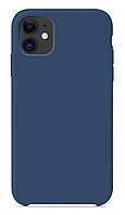 Чохол для iPhone 11 — Силіконовий із мікрофіброю, Navy Blue (20)