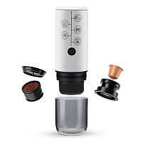 ICafilas Travel Espresso Maker бездротова портативна кавоварка 2 в 1 Біла