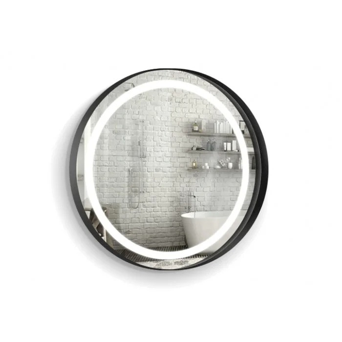 Дзеркало кругле з led підсвічуванням 6000-6500К Холодний білий 650×650 сенсорний вимикач