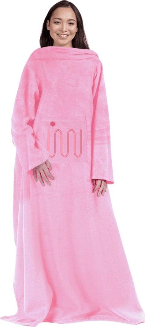 Електрична ковдра Mad Monkey 2000119 Рожева Флісова З Підігрівом Легка 1 Особа 2000119