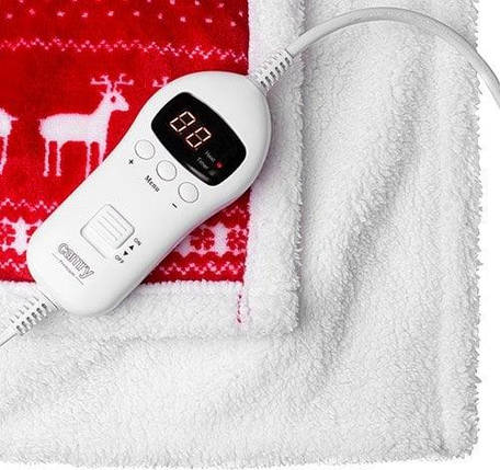 Електроковдра Різдвяний Візерунок 160x180см Фліс 10 Режимів Таймер 10 год 120 Вт, фото 3