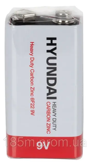 Батарейка HYUNDAI 9V 6F22 Heavy Duty, фото 1