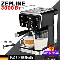 Кофеварка рожковая Zepline Домашняя кофеварка 20 бар Кофемашина с капучинатором Универсальная кофемашина