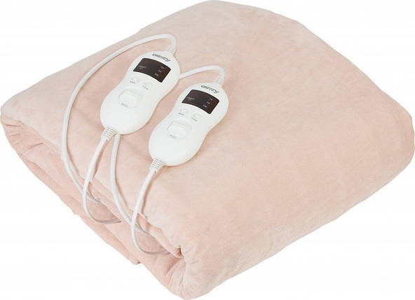 Електропідковдра Camry CR 7424 150x160см Двомісна 8 Режимів Таймер 120 Вт Фліс, фото 1