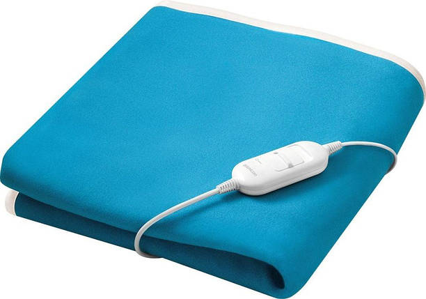 Електроковдра Sencor SUB 181BL Блакитна 80x150см Односпальна 2 Режими Фліс 60 Вт, фото 1