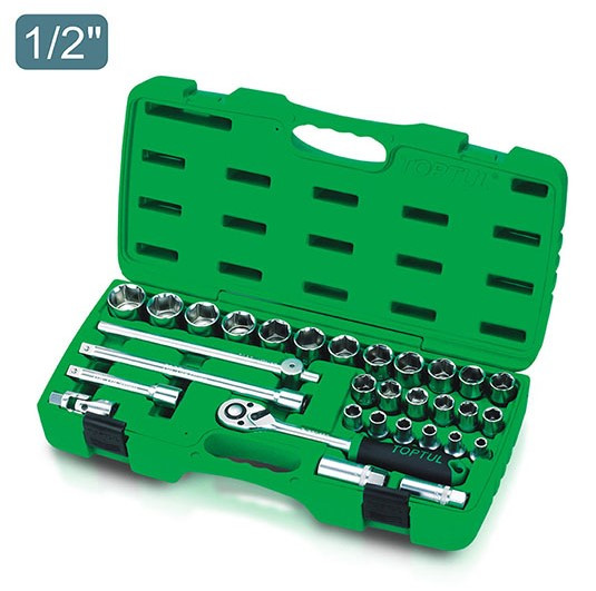 Набір інструменту 1/2" 31ед у кейсі TOPTUL GAAI3103