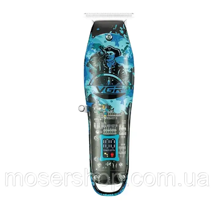 Тример для окантування та бороди VGR Professional Hair Trimmer V-923 Blue
