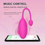 Віброяйцо Rose Jump Egg App, фото 4