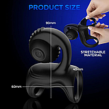 Ерекційне вібро-кільце Legendary Duo USB, фото 3