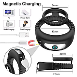 Ерекційне кільце з вібрацією Sex Expert USB, фото 3