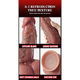 Фалоїмітатор на присоску ALFA Antonio (Liquid Silicone), фото 5