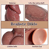 Фалоїмітатор на присоску ALFA Antonio (Liquid Silicone), фото 9