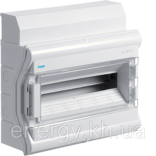 Hager Vector VE118DN – Щит на 18 модулів IP65 зовнішньої установки, фото 1