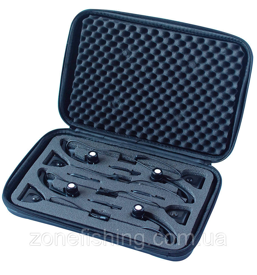 Набір свингерів World4Carp SW20-4 black (WHITE led)