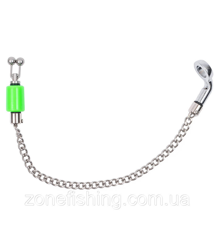 Індикатор клювання World4Carp Mini Hanger Kit steel chain зелений (green)
