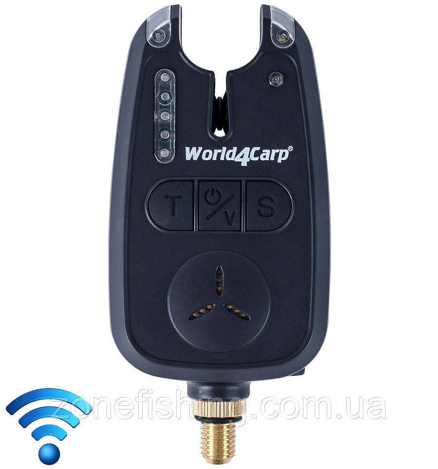 Сигналізатор клювання World4Carp FA212 (з прив'язкою) синій (blue)