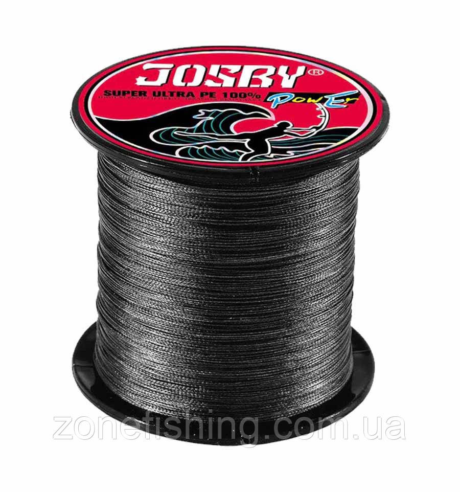 Плетений шнур JOSBY Super PE, Ø 0,4 мм. Размотка от 1 метра серый (grey)