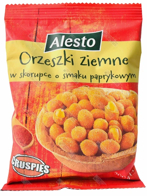Арахіс зі смаком паприка в паніруванні (кляре) Alesto Peanuts, 200 г Німеччина, фото 1