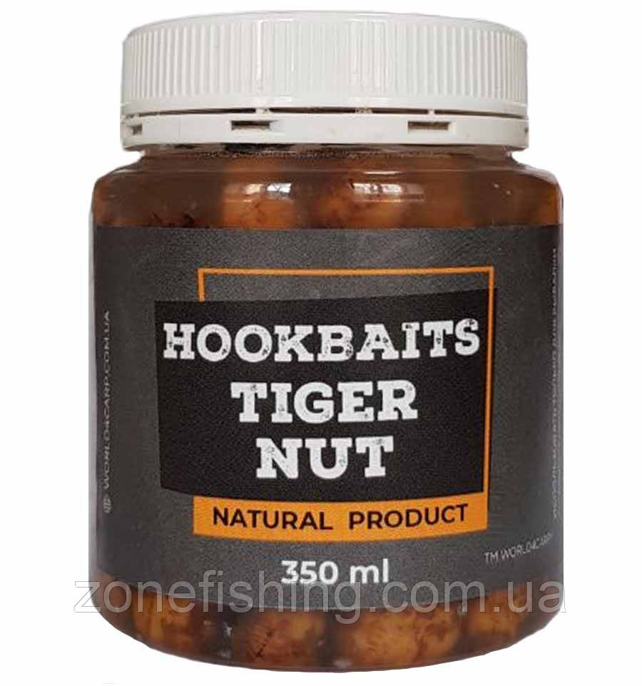 Насадковий тигровий горіх очищений World4Carp skinned Hookbaits Tiger Nut, 350 мл
