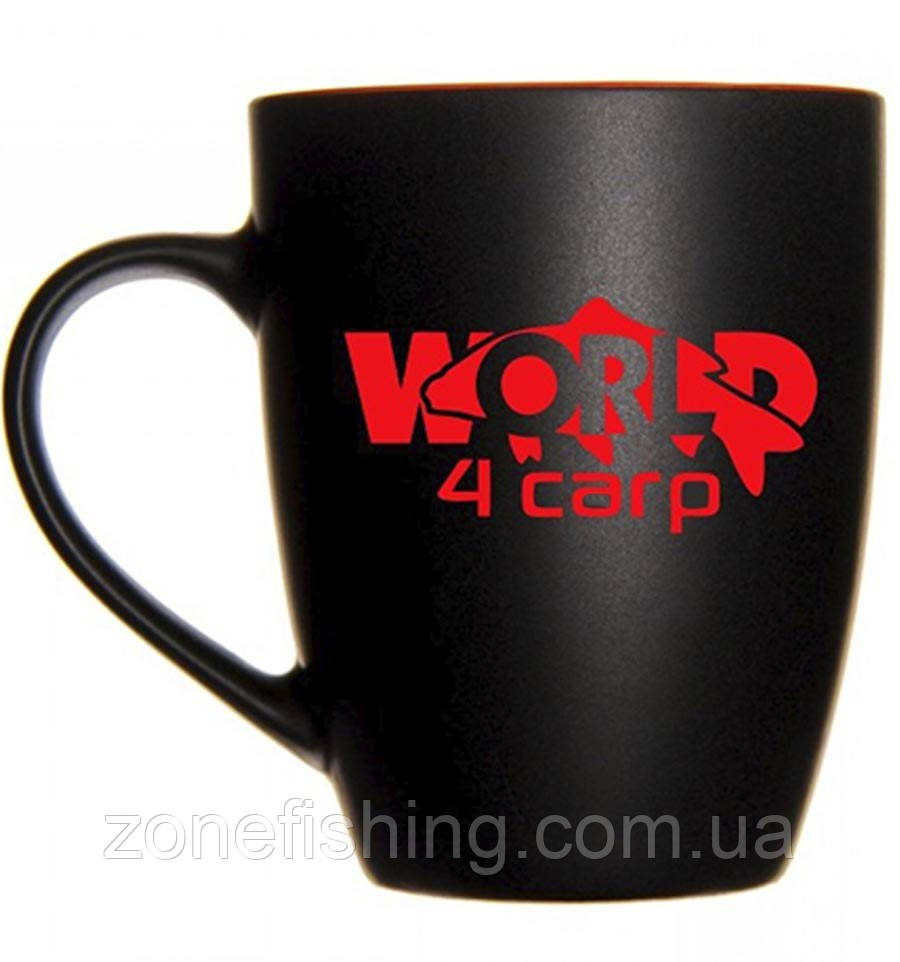 Чашка керамічна для риболовлі World4Carp Black&Red Mug 350 ml, фото 1