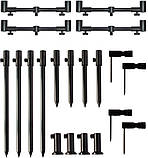 Набір стійок із телескопічними буз барами World4Carp Stand Kit Universal MAX 4, фото 3